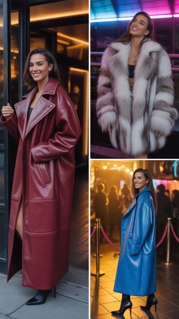  Oversized Leather and Fur Coats