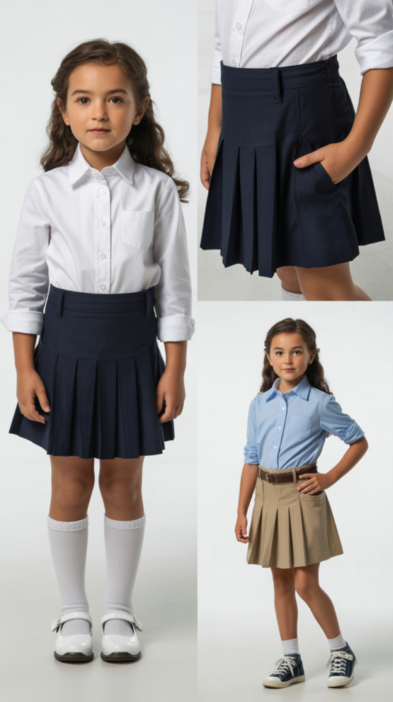  Button-Up Shirt and Skort