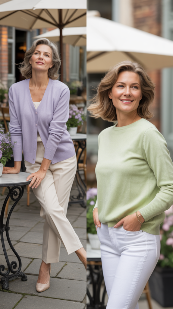 Lightweight Knitwear in Spring Colors