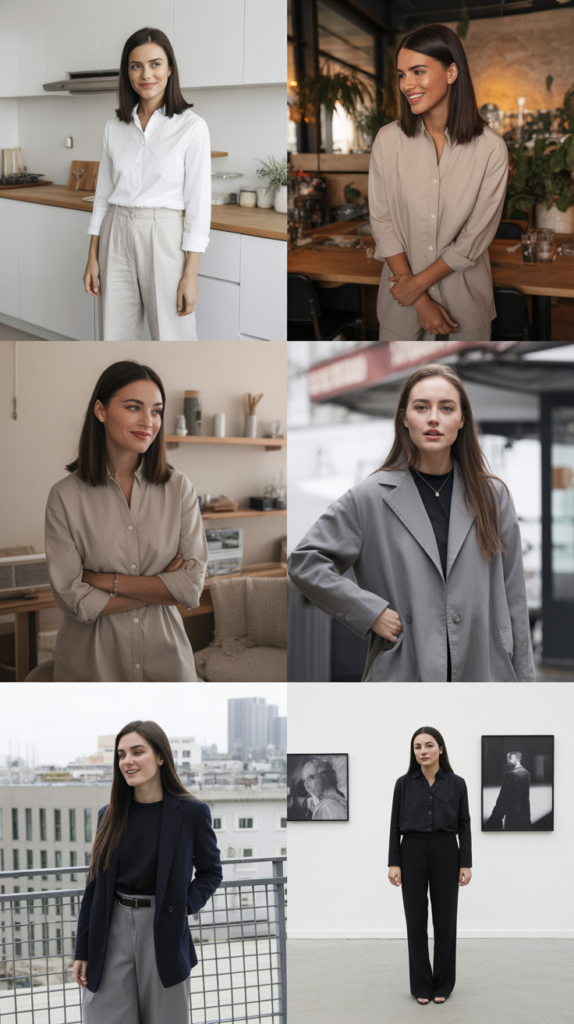 Monochrome Outfit in Neutral Tones