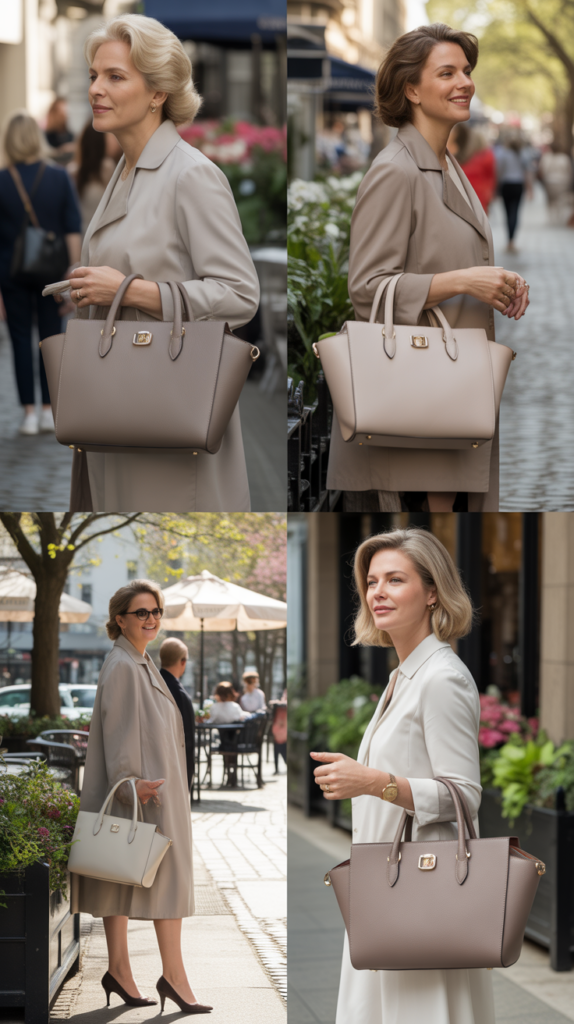 Structured Leather Handbag