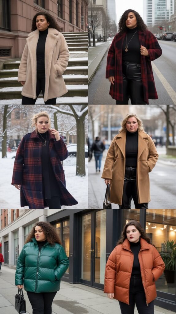 Statement Coat Over Simple Base