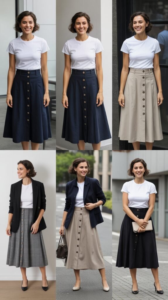 Wide-Leg Trousers with Fitted Top