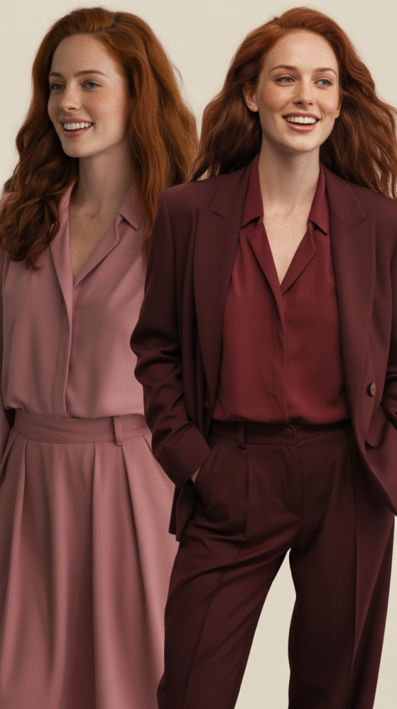  Rich Burgundy Tonal Dressing