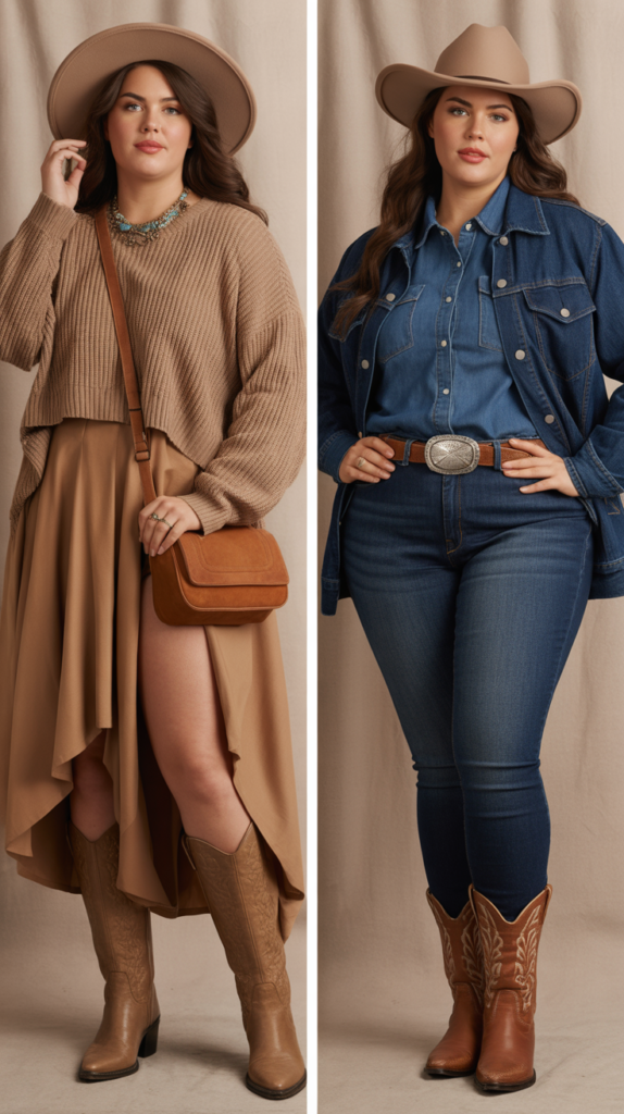 Monochromatic Western Look