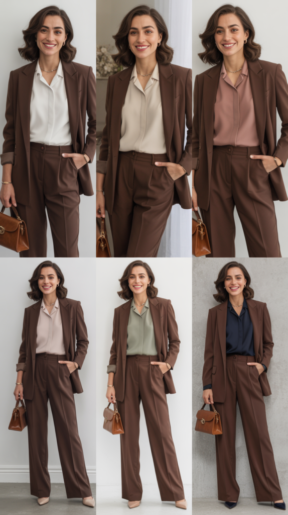 Chocolate Brown Suit for Rich Neutrality