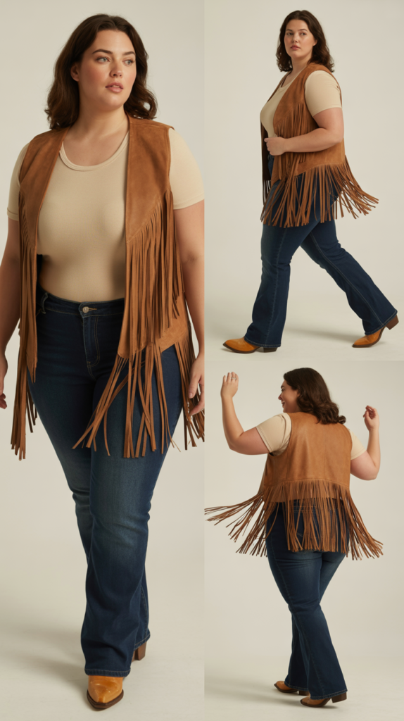 Fringe Vest Statement Outfit