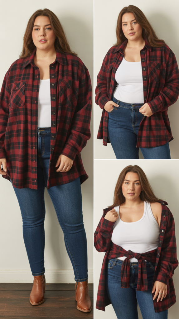 Boyfriend Flannel Oversized Comfort