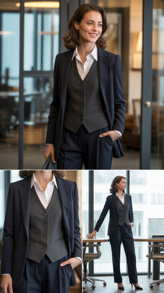 The Layered Vest Look