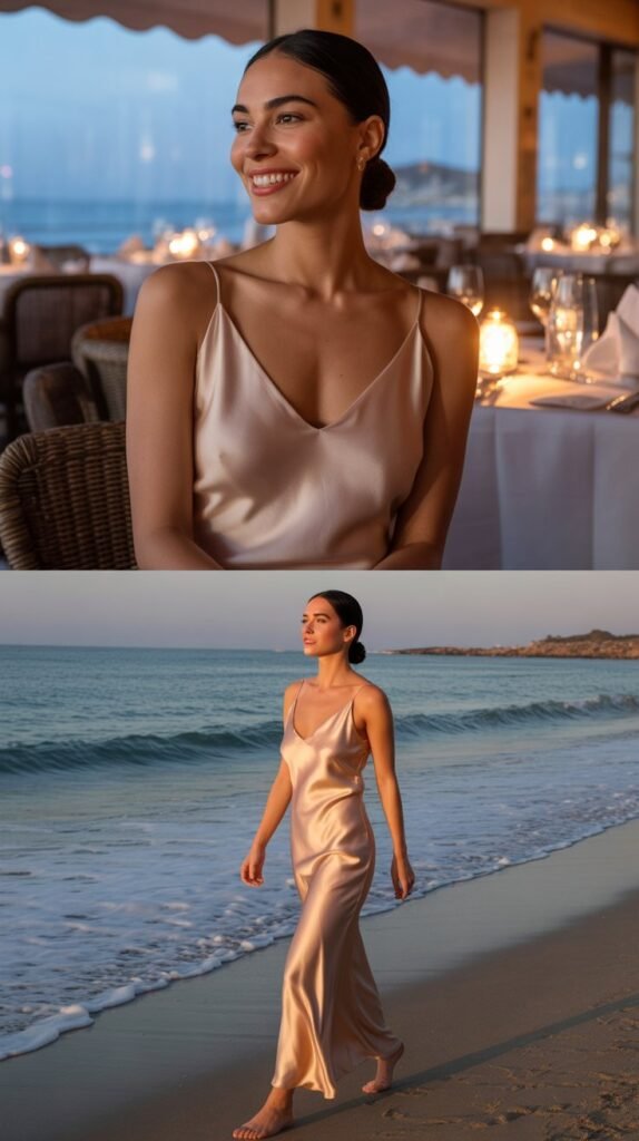 Chambray Shirt Dress with White Sneakers