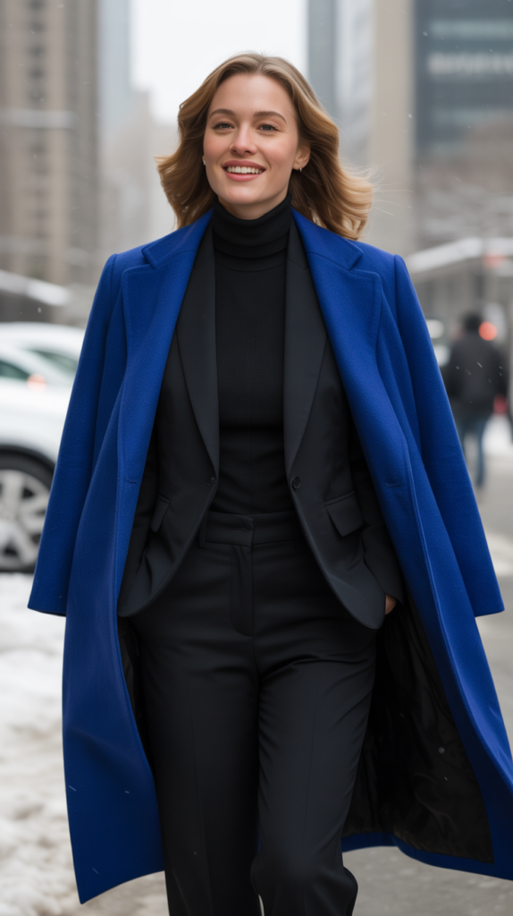 Statement Coat with Minimal Base