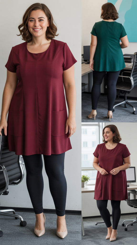  Pleated Midi Skirt with Fitted Top