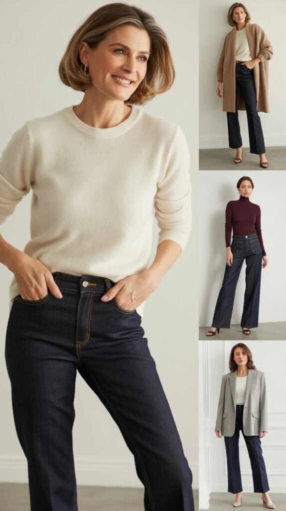 Elevated Denim and Cashmere Combination