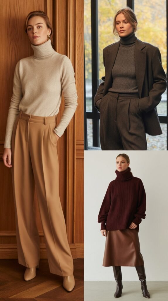 Turtleneck Sophistication for Fall Vibes
