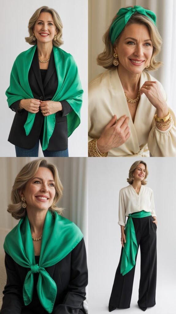 Silk Scarf as Statement Piece