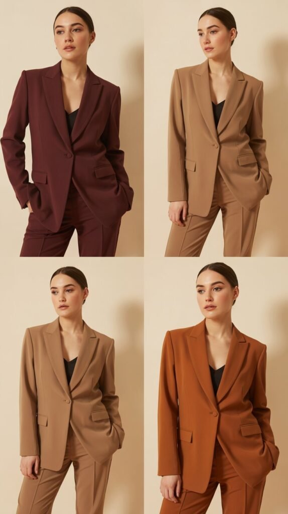 Monochromatic Suiting in Autumn Hues