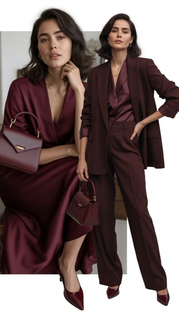 Burgundy and Wine Coordination