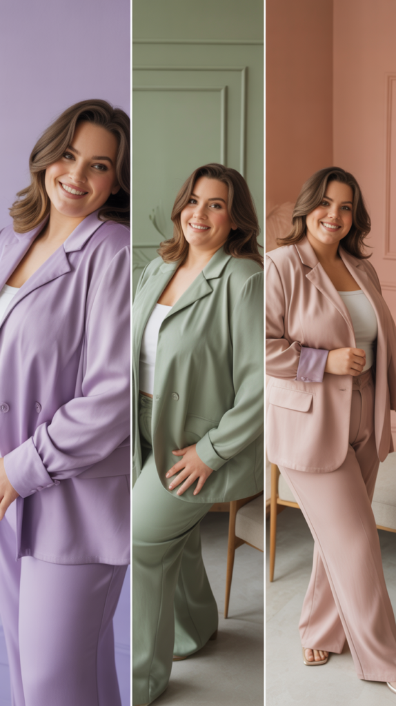 Monochromatic Outfit in Soft Spring Tones