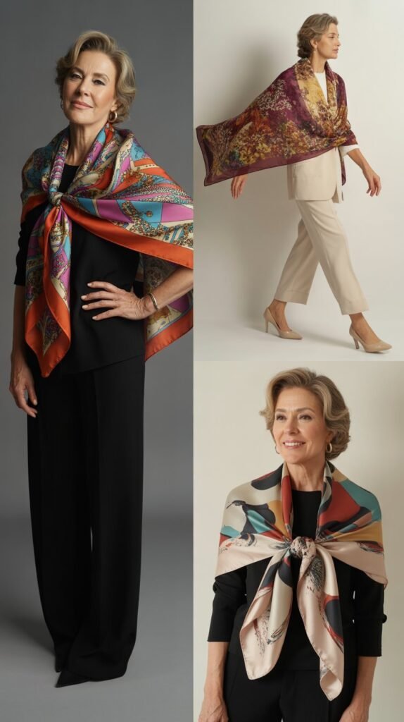 Printed Scarf as Statement Piece