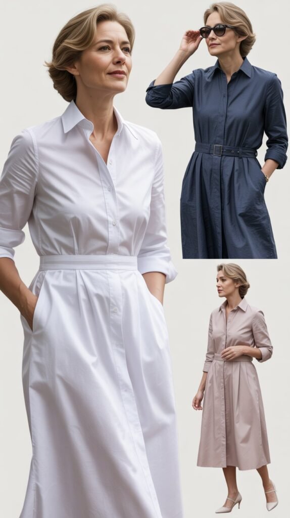Shirtdress Effortless Elegance