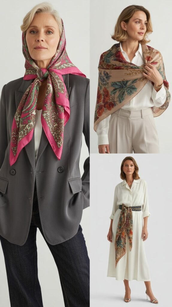  Printed Scarf as Statement Piece