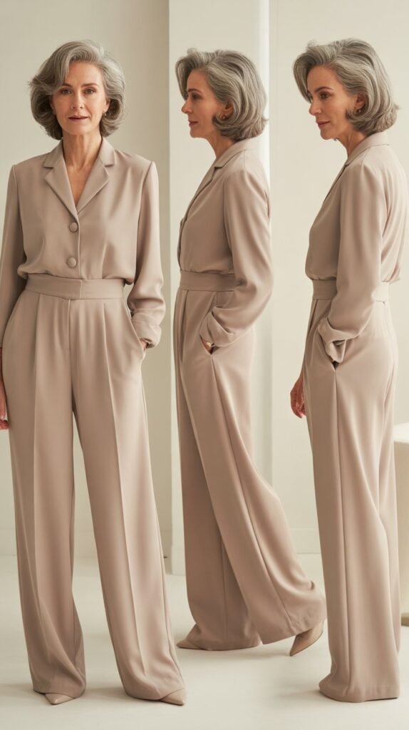 Elegant Jumpsuit in Neutral Tones
