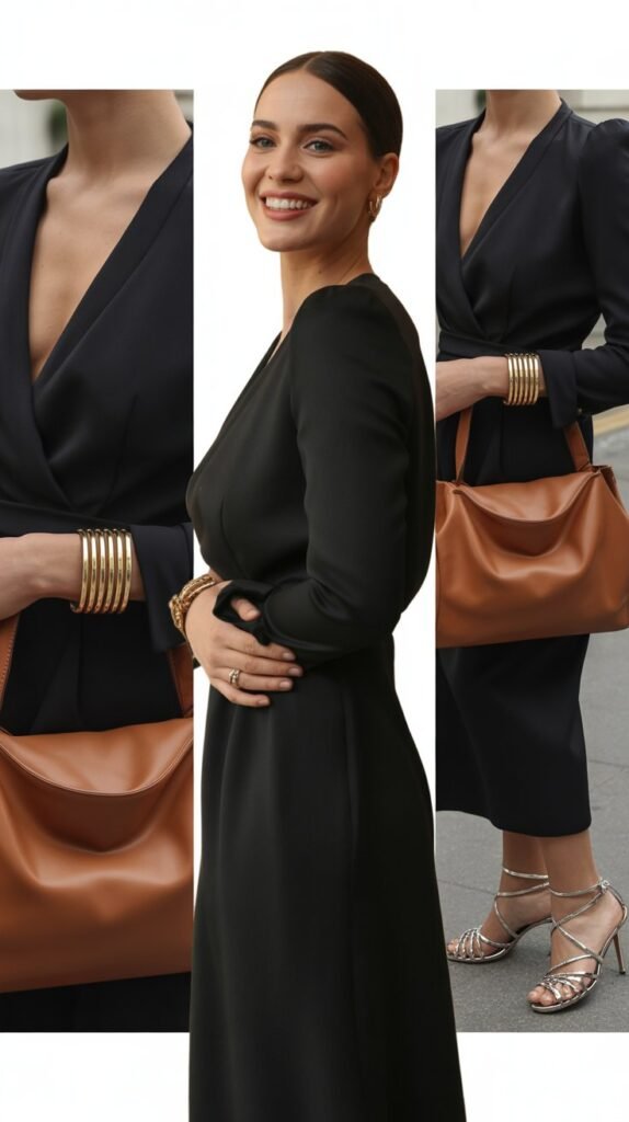 The Black Dress with Statement Accessories