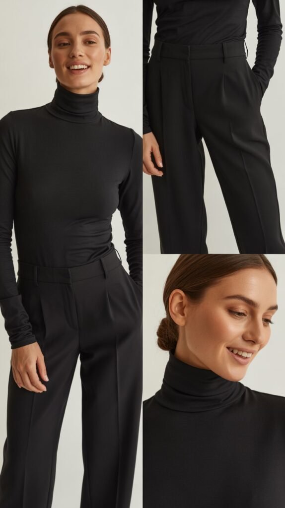  The Black Turtleneck and Trousers