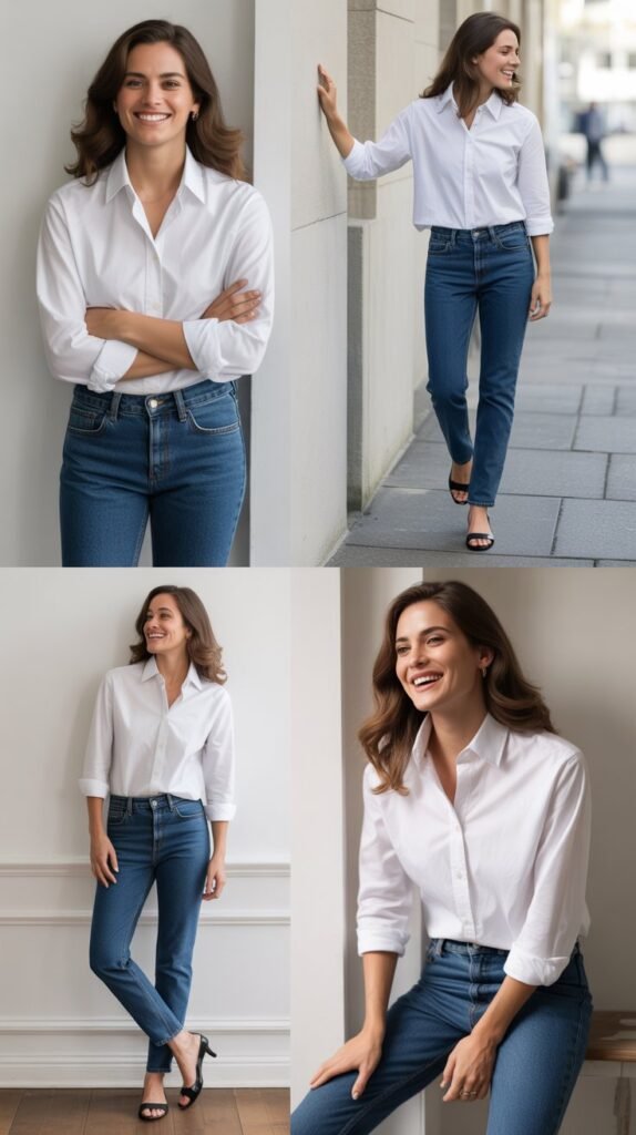 The Classic White Shirt and Jeans