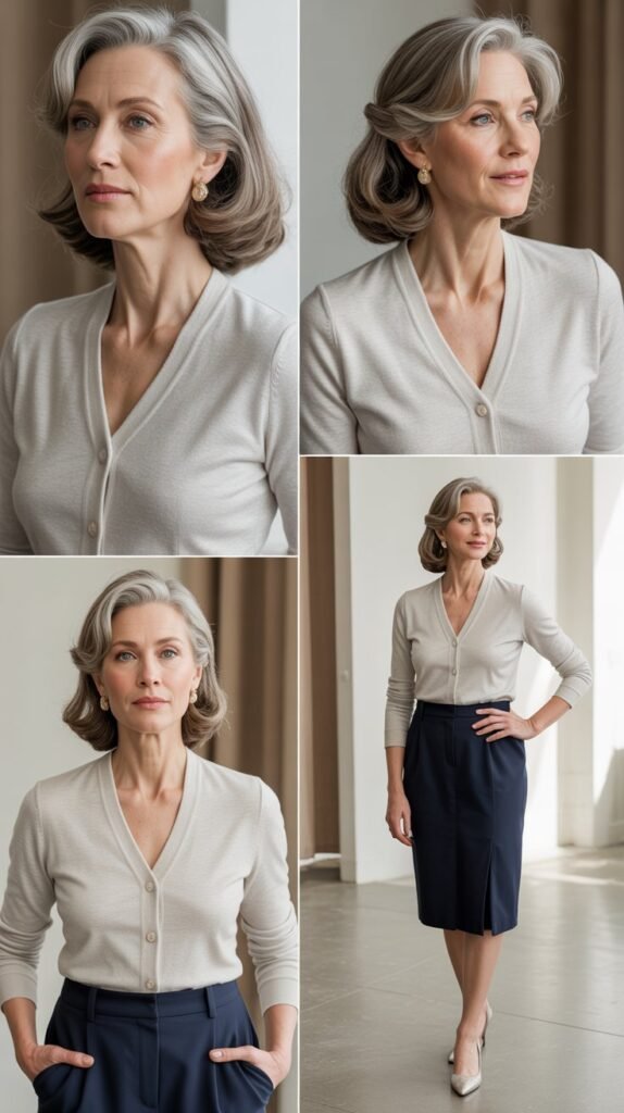  Twinset with Pencil Skirt