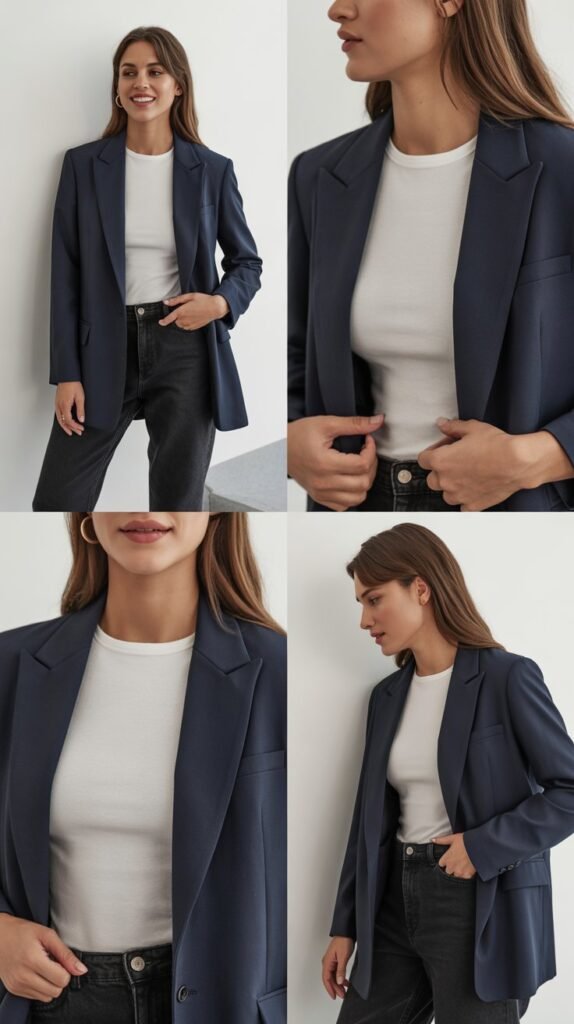 Blazer and T-Shirt Combo