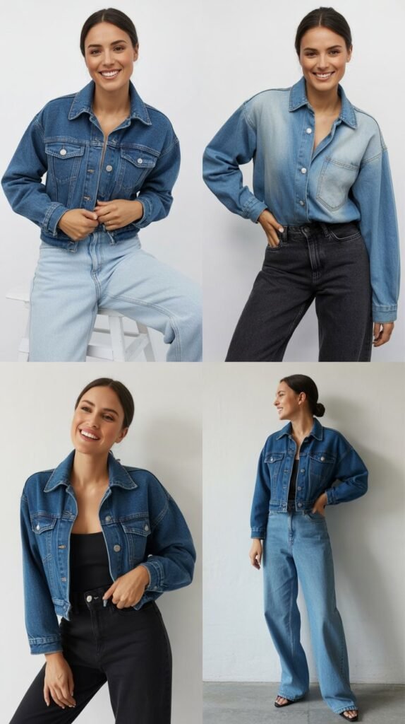 Double Denim with Different Washes