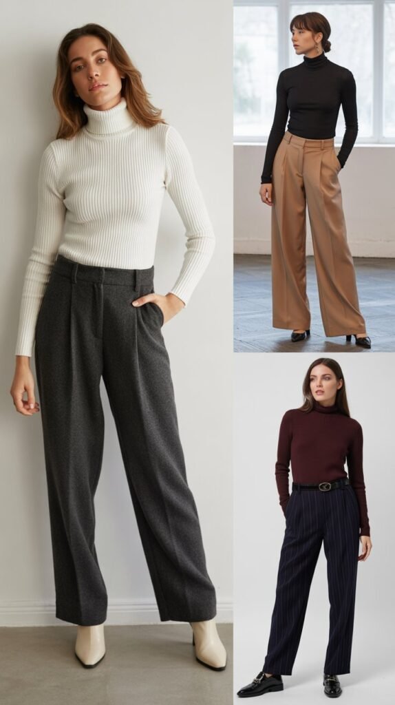 The Turtleneck and Trousers Pairing