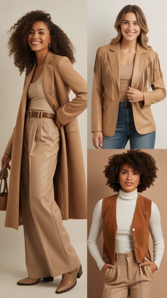 Monochrome Western Outfit in Earth Tones