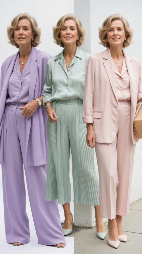 Monochromatic Outfit in Spring Pastels