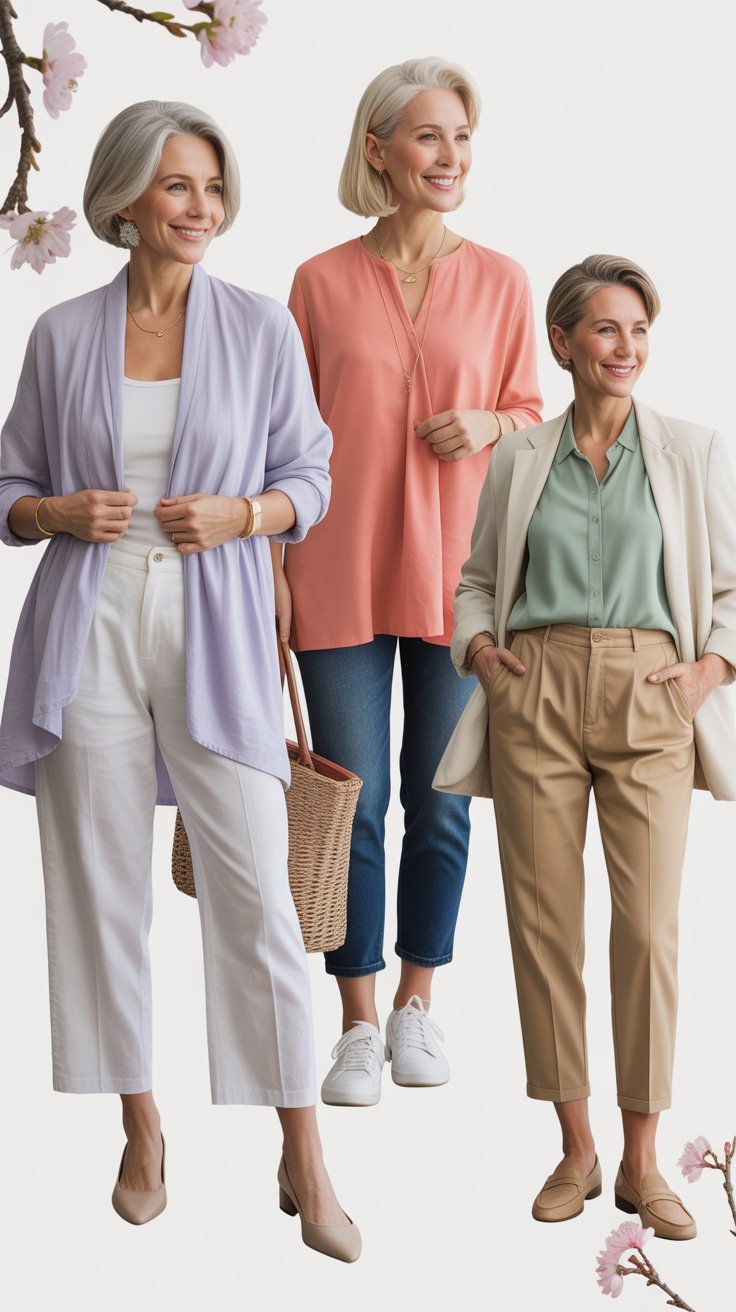22 Relaxed Spring Outfits for Women Over 60