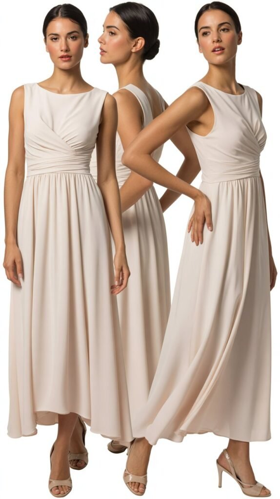 Empire Waist Dress For Elegant Flow