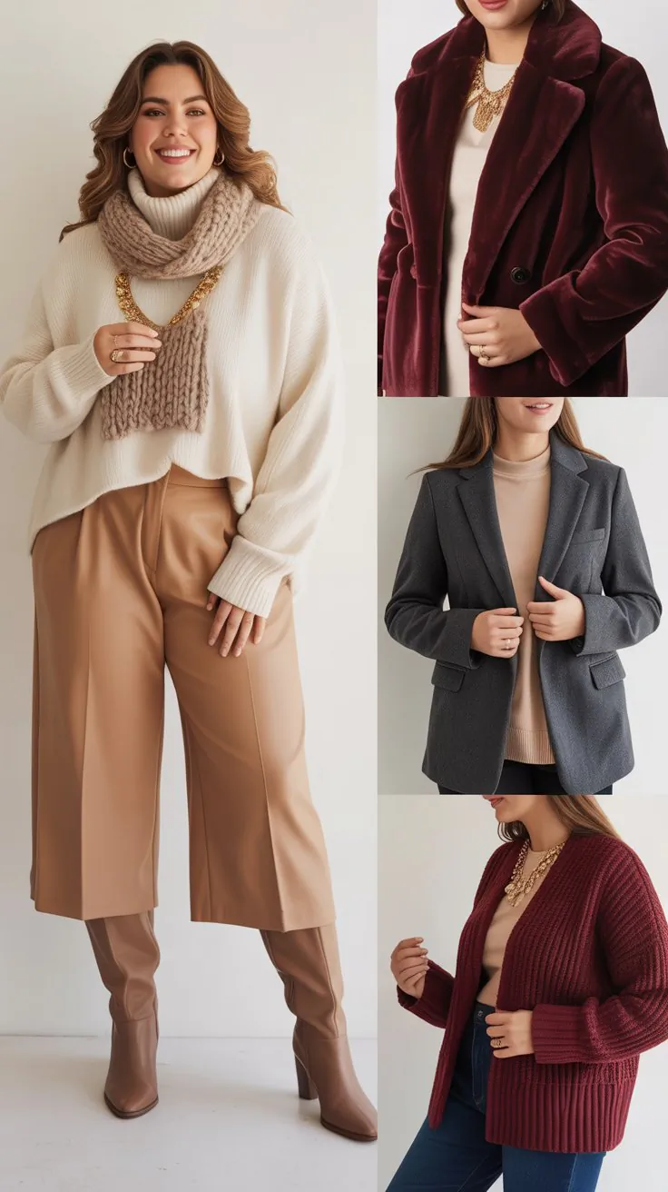 18 Cozy Chic Winter Fashion Ideas for Plus Size Women