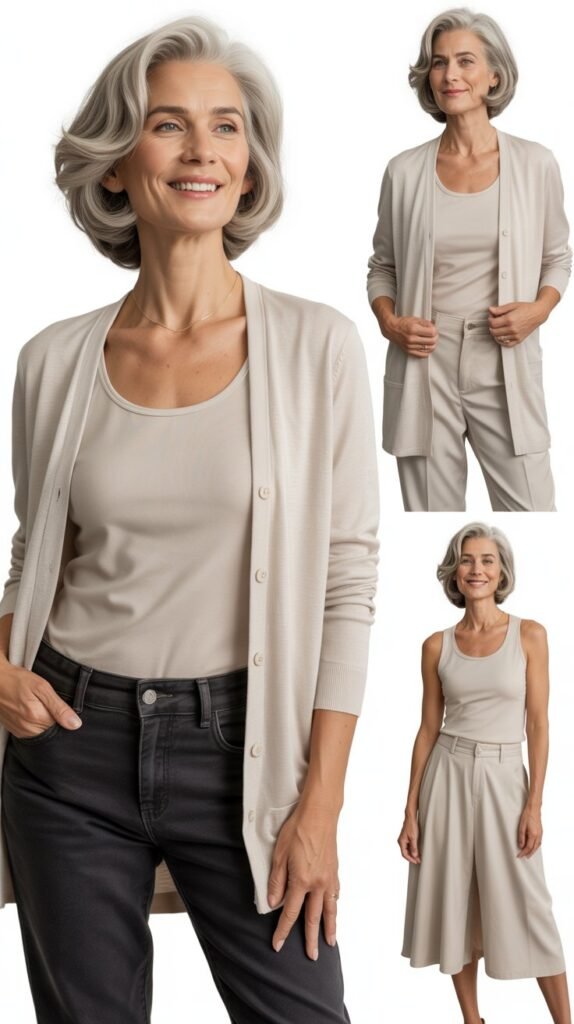 Coordinated Cardigan and Tank