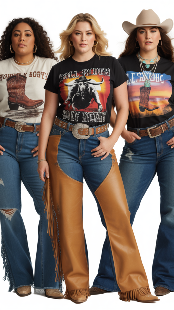 Graphic Western Tee Styling