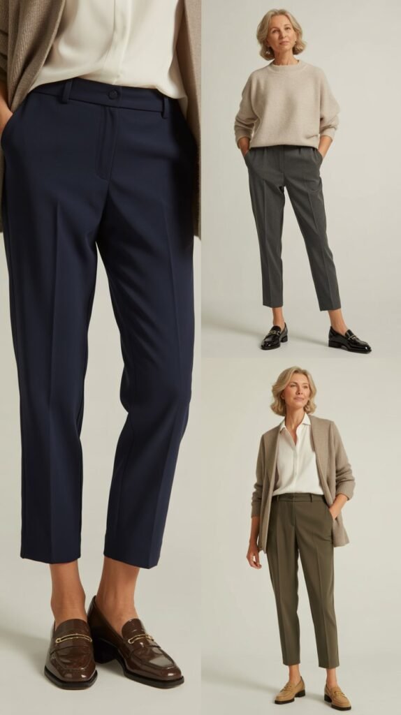 Ankle Pants and Loafer Combination