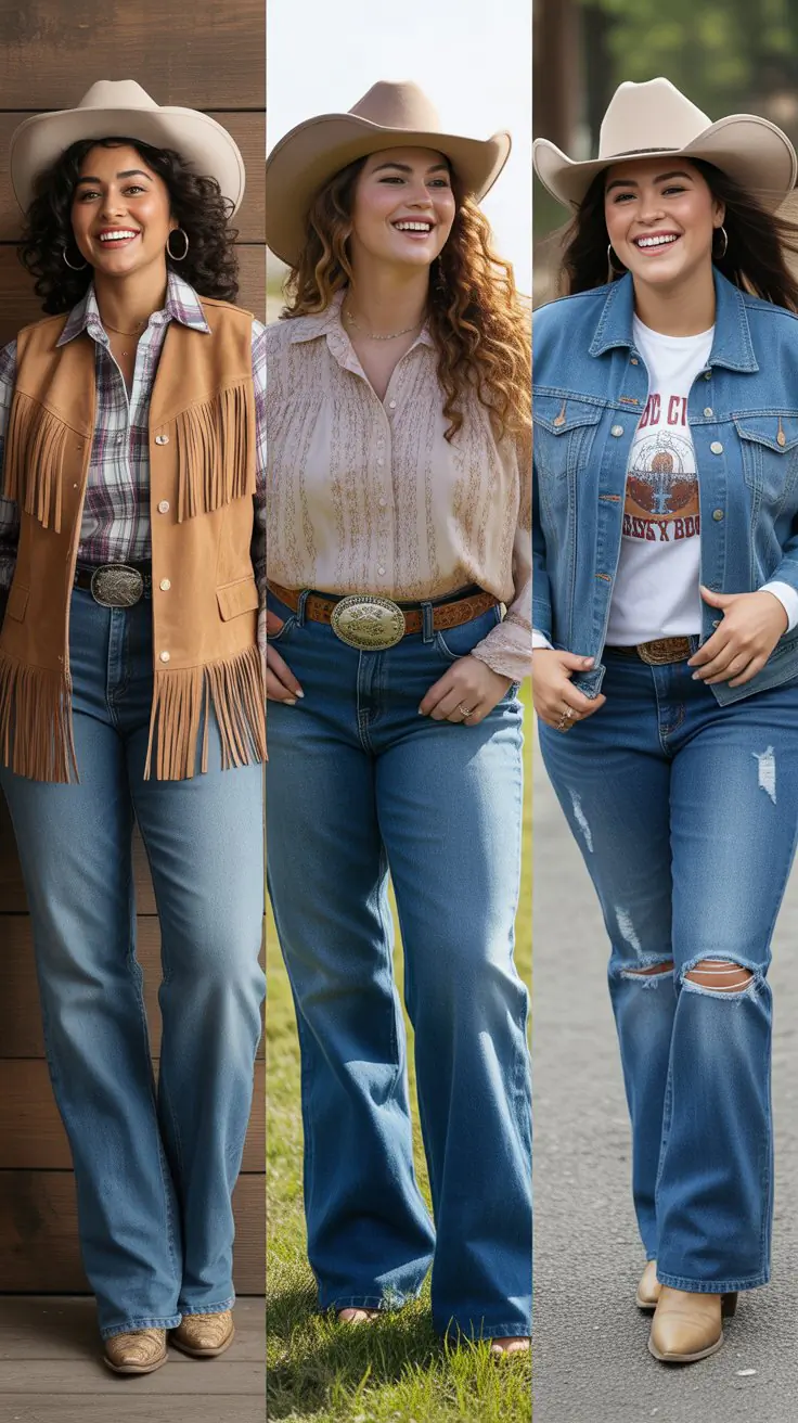 21 Western Chic Plus Size Rodeo Outfits Women Love