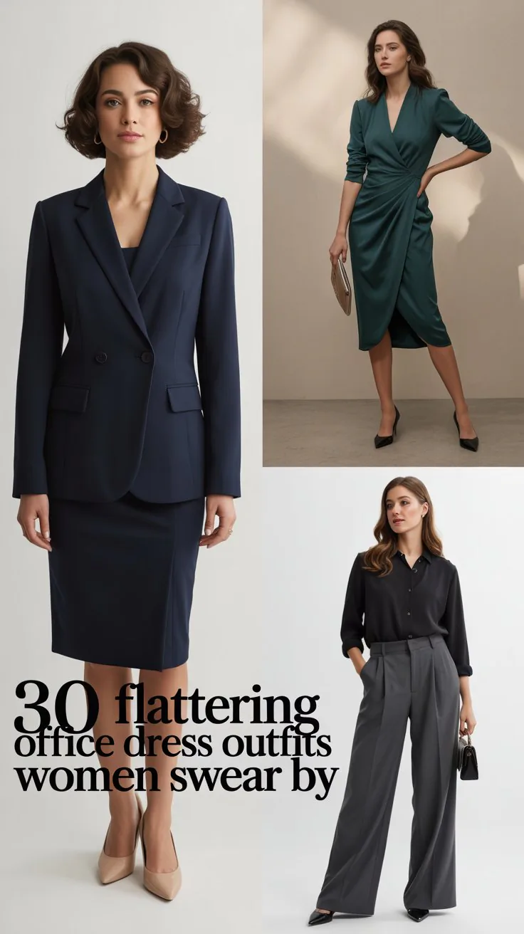 30 Flattering Office Dress Outfits Women Swear By