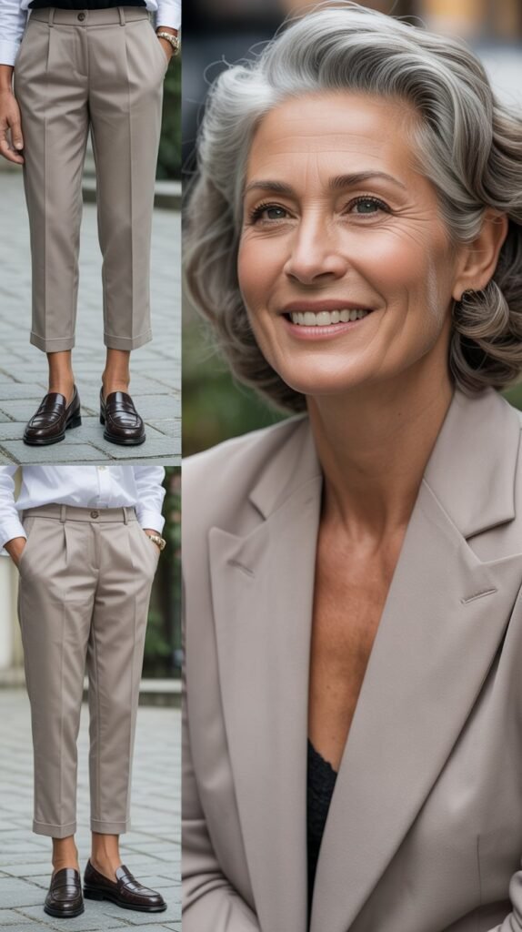 Ankle Pants with Loafers