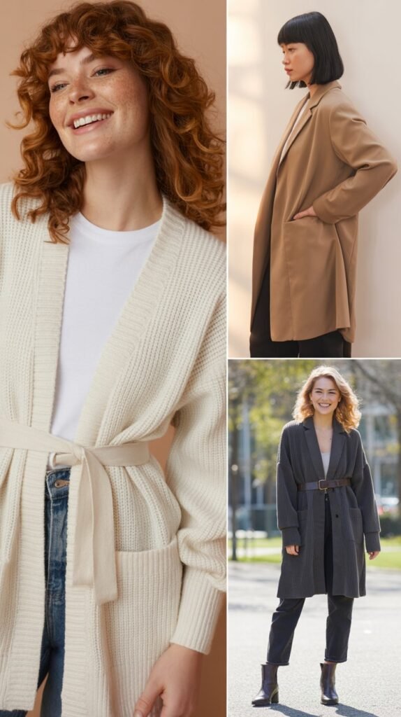  The Belted Cardigan as Outerwear