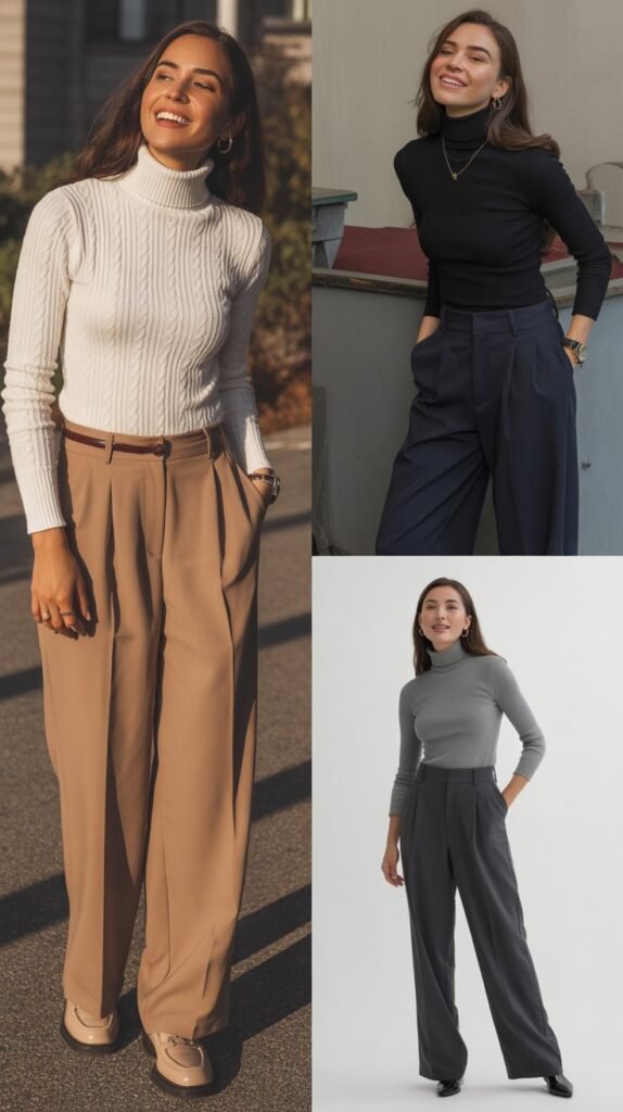The Chic Turtleneck and Trouser Formula