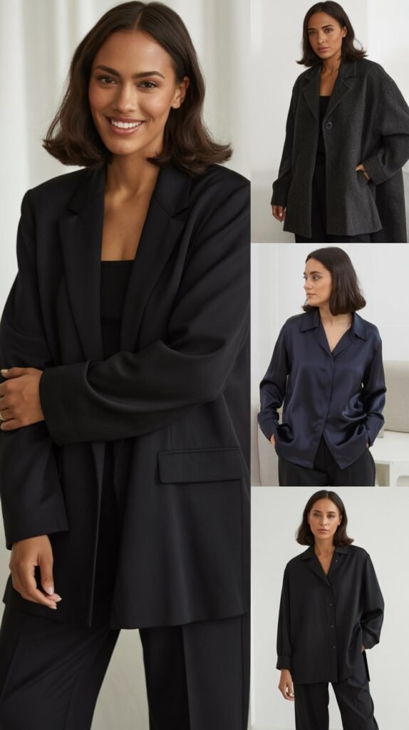 Dark Monochromatic Outfits