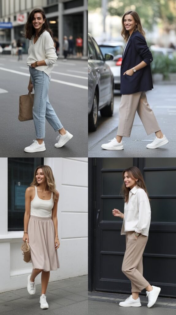 White Sneakers With Everything