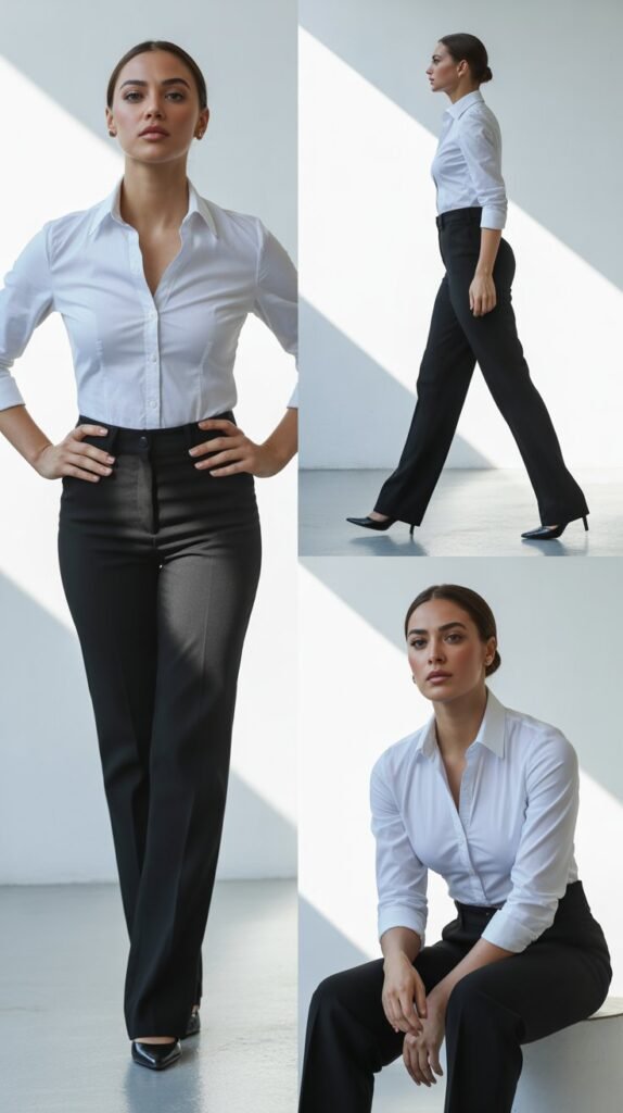 The White Shirt and Black Pants Power Move