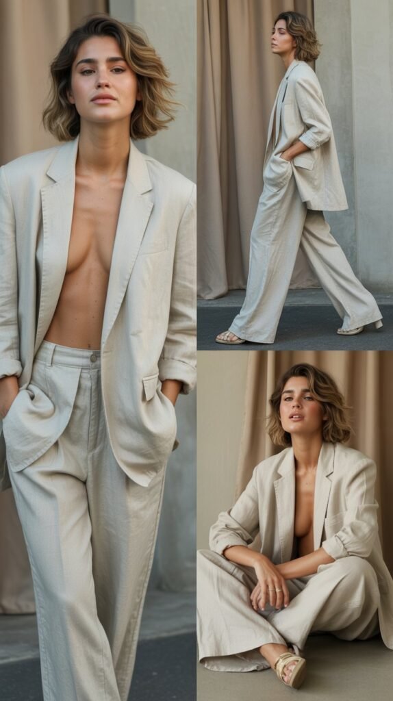 Relaxed Linen Suit